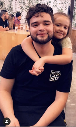 Child molester, Aaron Larios, with his young girlfriend