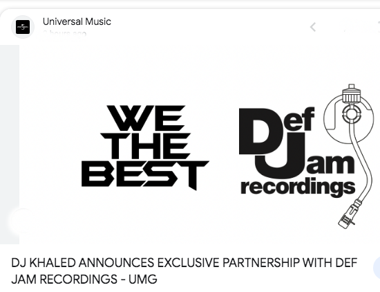 DJ Khaled Partners With Def Jam